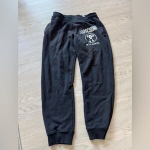 Moschino Black Joggers with White Logo